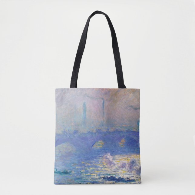 Bolso De Tela Puente Waterloo (Londres), Monet (Anverso)