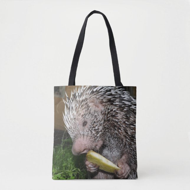 Bolso De Tela Puerco espín brasileño o puerco espín (Anverso)