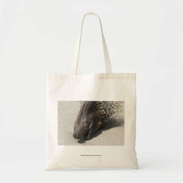 Bolso De Tela Puercoespín crestado indio (Frente)