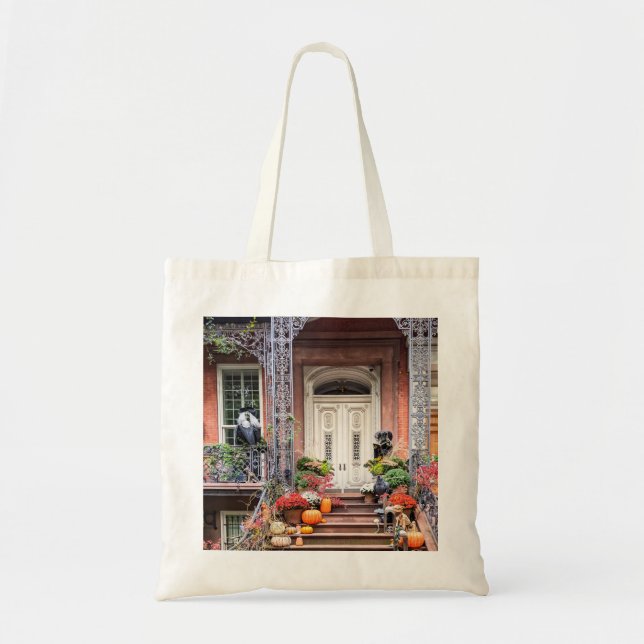 Bolso De Tela Puerta de Halloween de NYC (Frente)