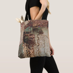 Bolso De Tela Puerto de Trieste por Egon Schiele, Arte Vintage