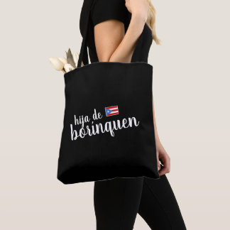 Bolso De Tela Puerto Rico Hija de Borinquen