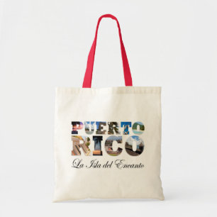 Bolso De Tela Puerto Rico La Isla Del Encanto Collage/montaje