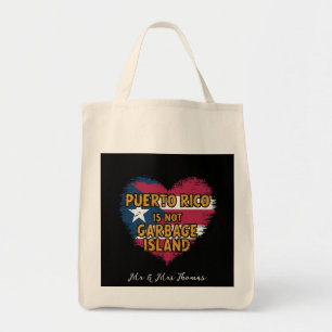 Bolso De Tela Puerto Rico no es una isla basura