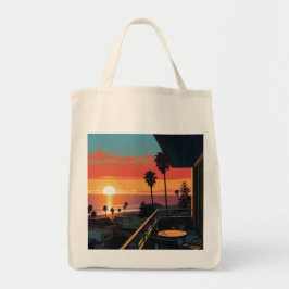 BOLSO DE TELA PUESTA DE SOL EN SANTA MONICA #1