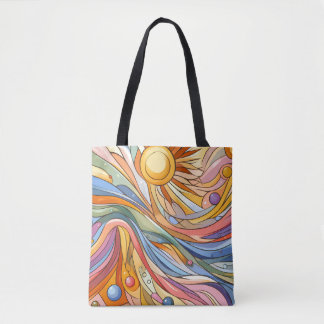Bolso De Tela Puesta de sol fauvista
