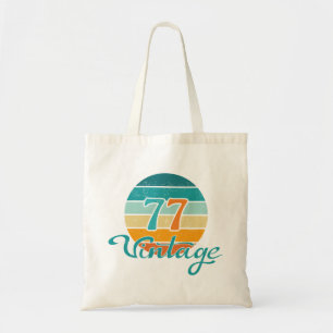 Bolso De Tela Puesta de sol retro 77 vintage deteriorada