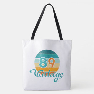 Bolso De Tela Puesta de sol retro 89 vintage desgastada