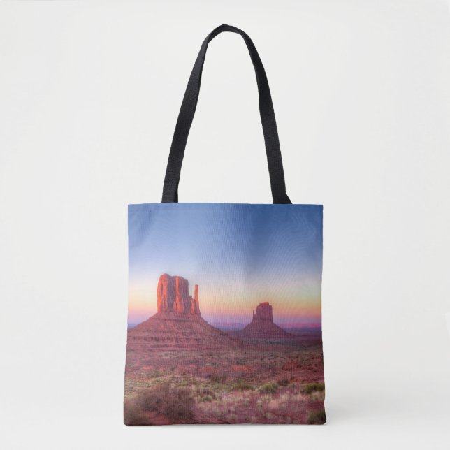 Bolso De Tela Puesta de sol sobre Monument Valley Arizona (Anverso)