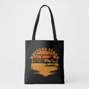 Bolso De Tela Puesta de sol vintage Daytona Beach Florida