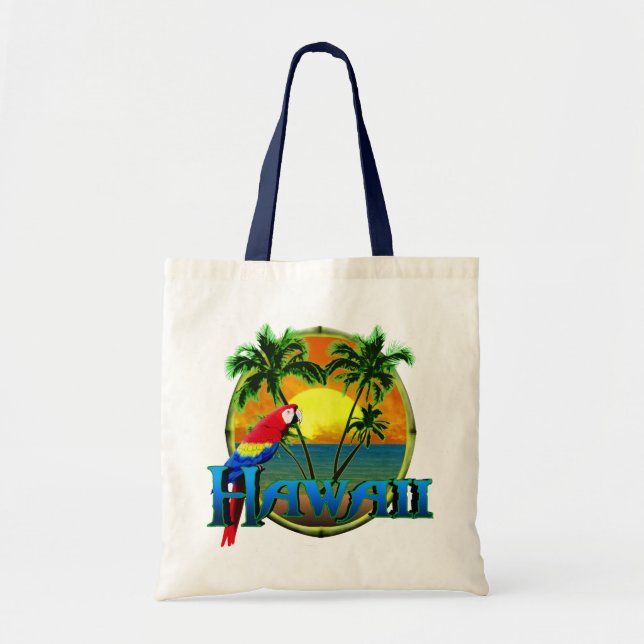 Bolso De Tela Puesta del sol de Hawaii (Frente)