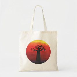 Bolso De Tela Puesta del sol del baobab