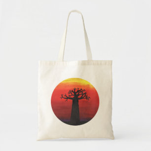 Bolso De Tela Puesta del sol del baobab