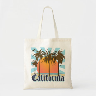 Bolso De Tela Puesta del sol del vintage de California