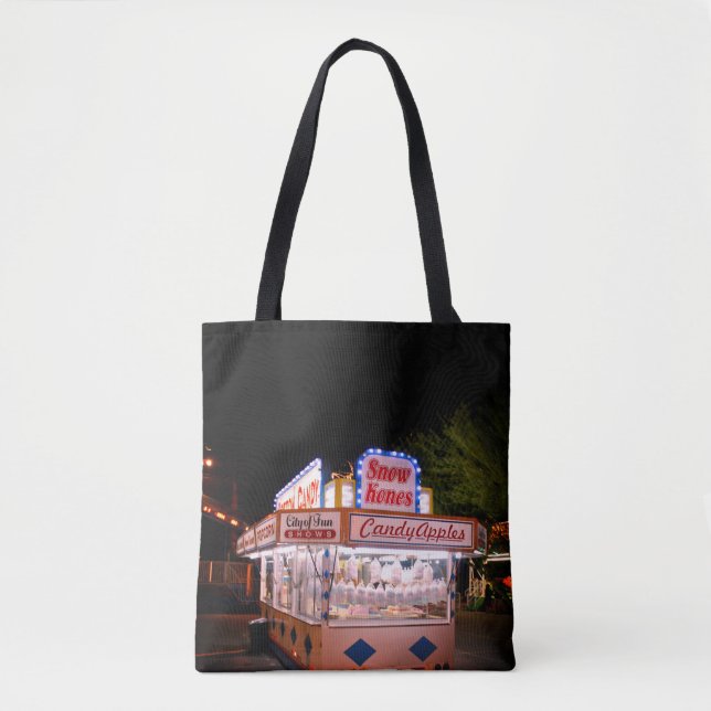 Bolso De Tela Puesto de Comida Rápida de Carnaval (Anverso)