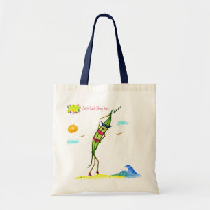 Bolso De Tela puf de la playa