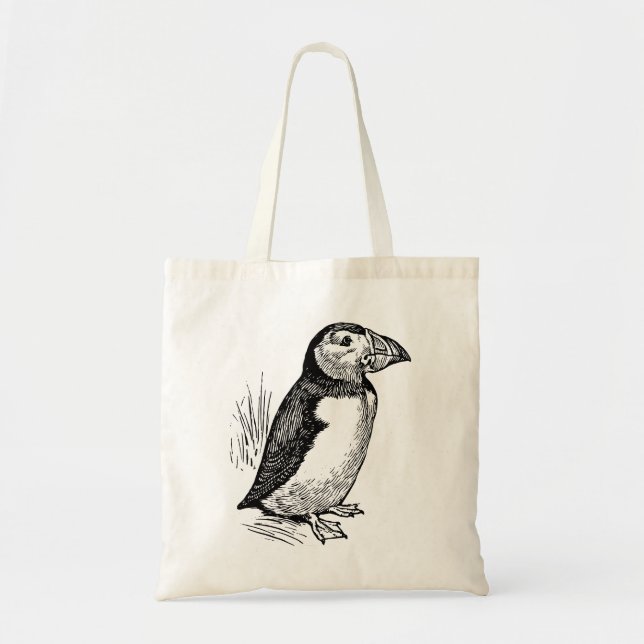 Bolso De Tela Puffin (Frente)