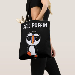 Bolso De Tela Puffin Suelto Pájaro Divertido