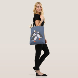 Bolso De Tela Puffins Allover Tote Bag