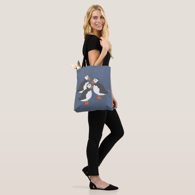 Bolso De Tela Puffins Allover Tote Bag (Puesto)