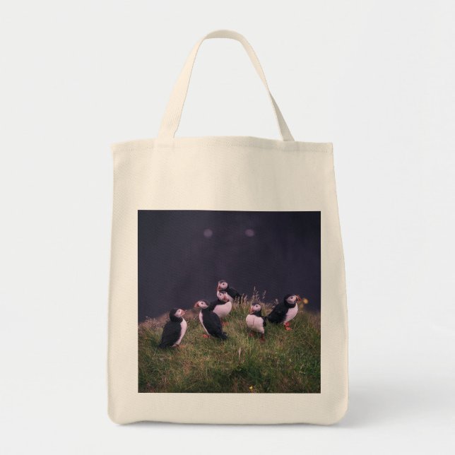 Bolso De Tela Puffins atlánticos (Frente)