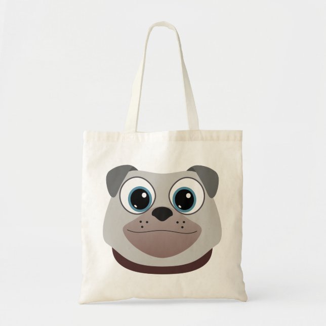 Bolso De Tela Pug (Frente)