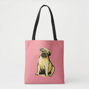 Bolso De Tela Pug