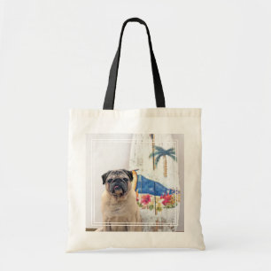 Bolso De Tela Pug de superficie