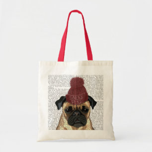 Bolso De Tela Pug despistado