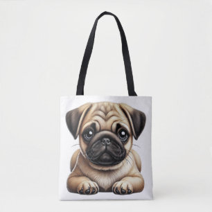 Bolso De Tela Pug Puppy