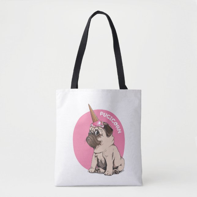 Bolso De Tela Pugicornio (Anverso)