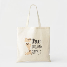 Bolso De Tela Pugs de Yoga