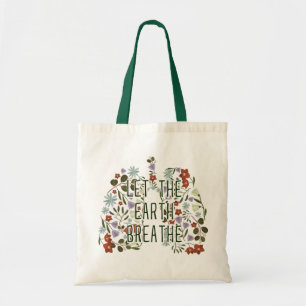 Bolso De Tela Pulmones de flores: Que la Tierra Respire