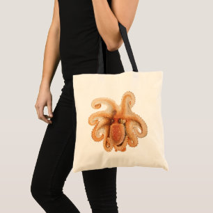 Bolso De Tela Pulpito Salutii, Animales Acuáticos Marinos Antigu