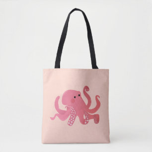 Bolso De Tela Pulpo,