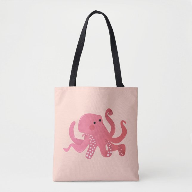 Bolso De Tela Pulpo, (Anverso)