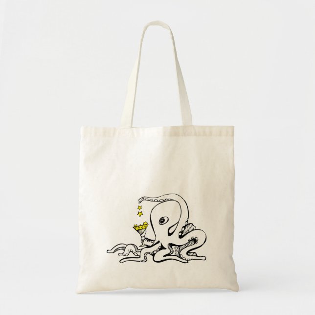 Bolso De Tela Pulpo del cóctel (Frente)
