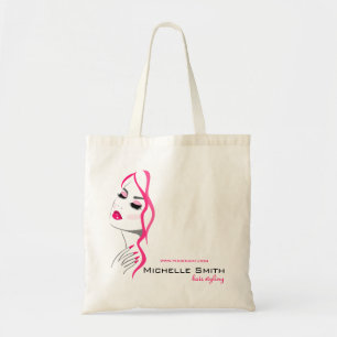 Bolso De Tela Pulsaciones Manicure Hair Chica Rosa Belleza Brand