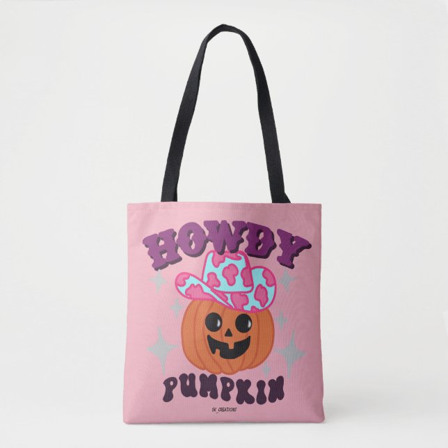 Bolso De Tela Pumpkin-bebé rosado (Anverso)