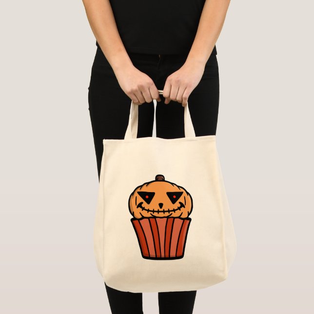 Bolso De Tela Pumpkin Cupcake Halloween (Anverso (producto))