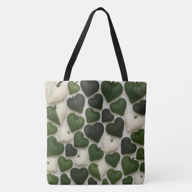 Bolso De Tela Pumpkin heart  (Anverso)