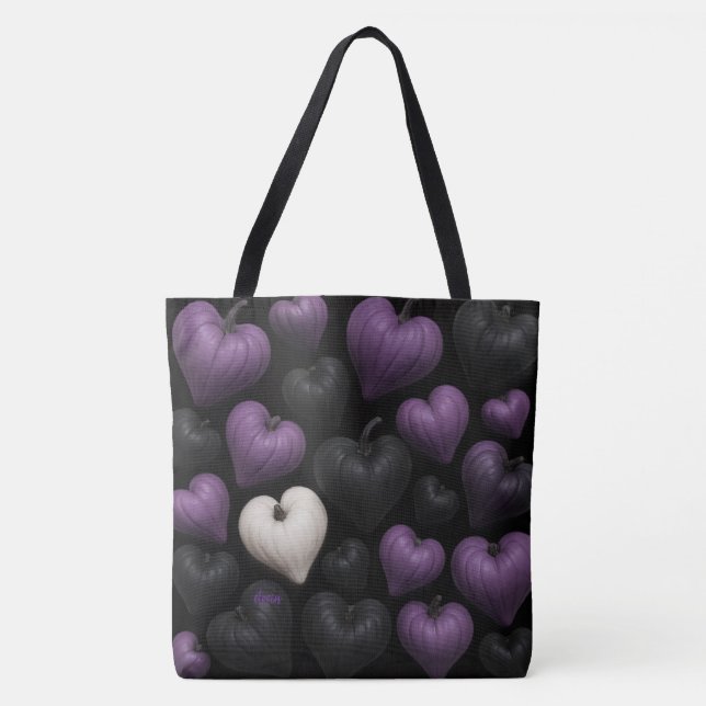 Bolso De Tela Pumpkin Heart (Anverso)