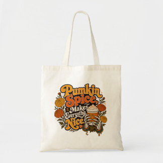 Bolso De Tela Pumpkin Spice Hace que Todo sea Agradable