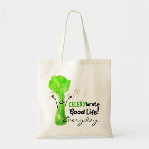 Bolso De Tela Pun de Celería Positiva - Celerybrate Buena Vida