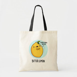 Bolso De Tela Pun de fruta divertida con limón