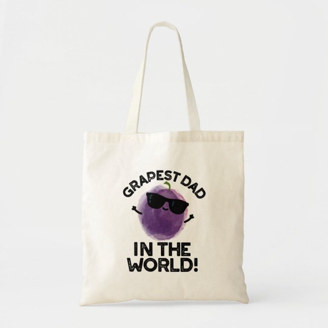 Bolso De Tela Pun De Fruta Grapest Dad In The World (Frente)
