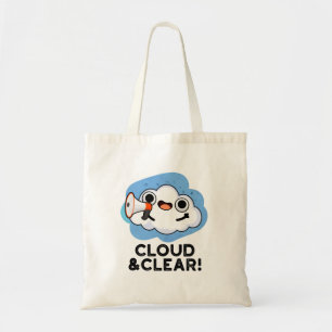 Bolso De Tela Pun Del Clima En Nube Y Claro Gracioso
