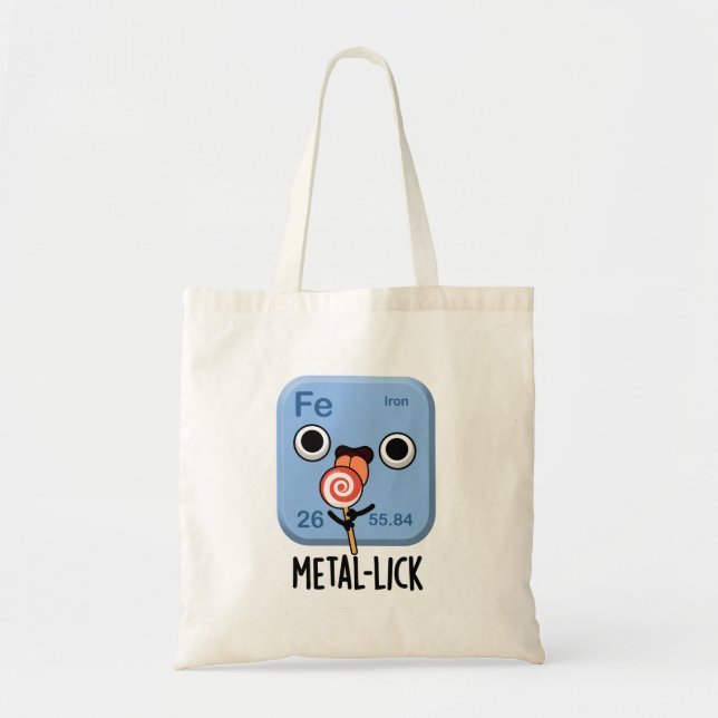Bolso De Tela Pun Metalizado de Química Funny de lick metalizado (Frente)