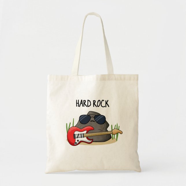 Bolso De Tela Pun musical de música divertida de Rock Duro (Frente)