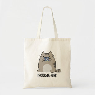 Bolso De Tela Pun, un gracioso fotógrafo gato de Photograh-purr
